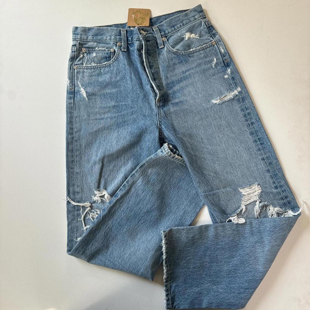 Agolde Ripped Mom Jeans